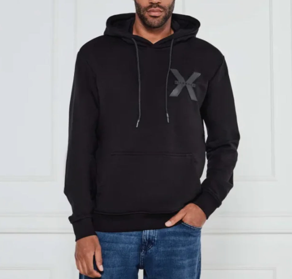 Richmond X sweatshirt with logo on the front, long sleeves with cuffs and hood UMA25040