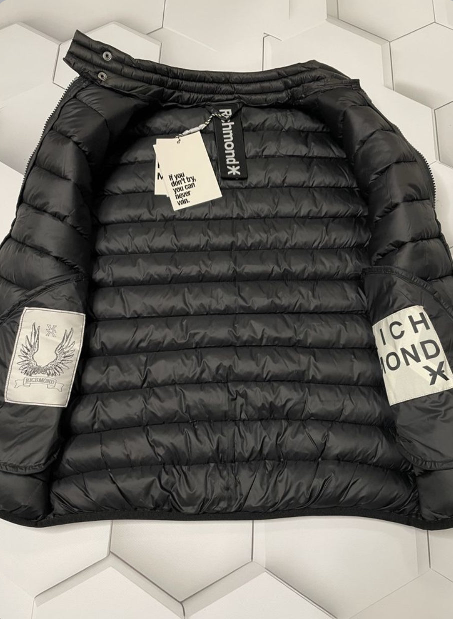 JOHN RICHMOND X QUILTED ZIP - UP GILET UMA25156PI