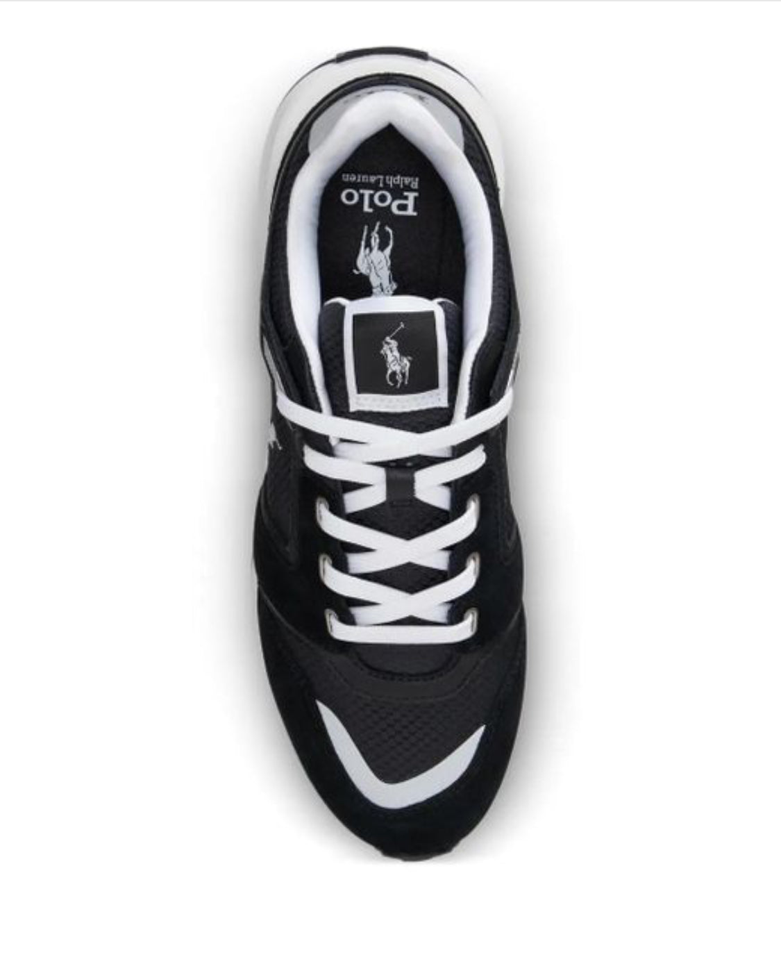 POLO RALPH LAUREN TRAIN 89 V2 SUED-PANELED SNEAKER