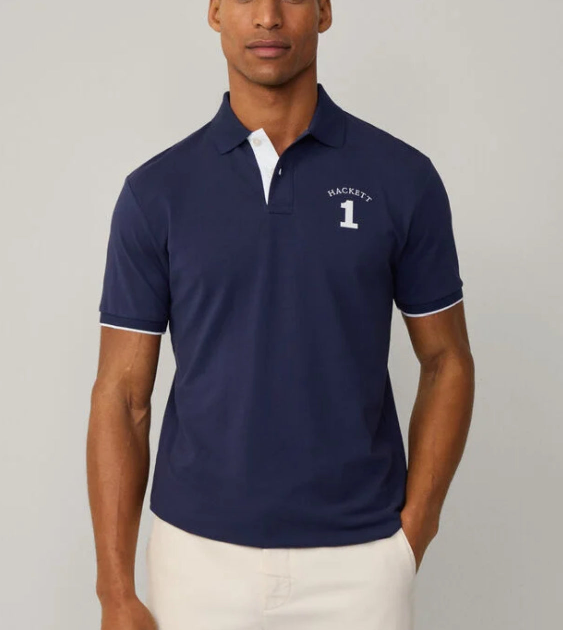 HACKETT CLASSIC FIT SHORT SLEEVE NUMBER POLO HM563414