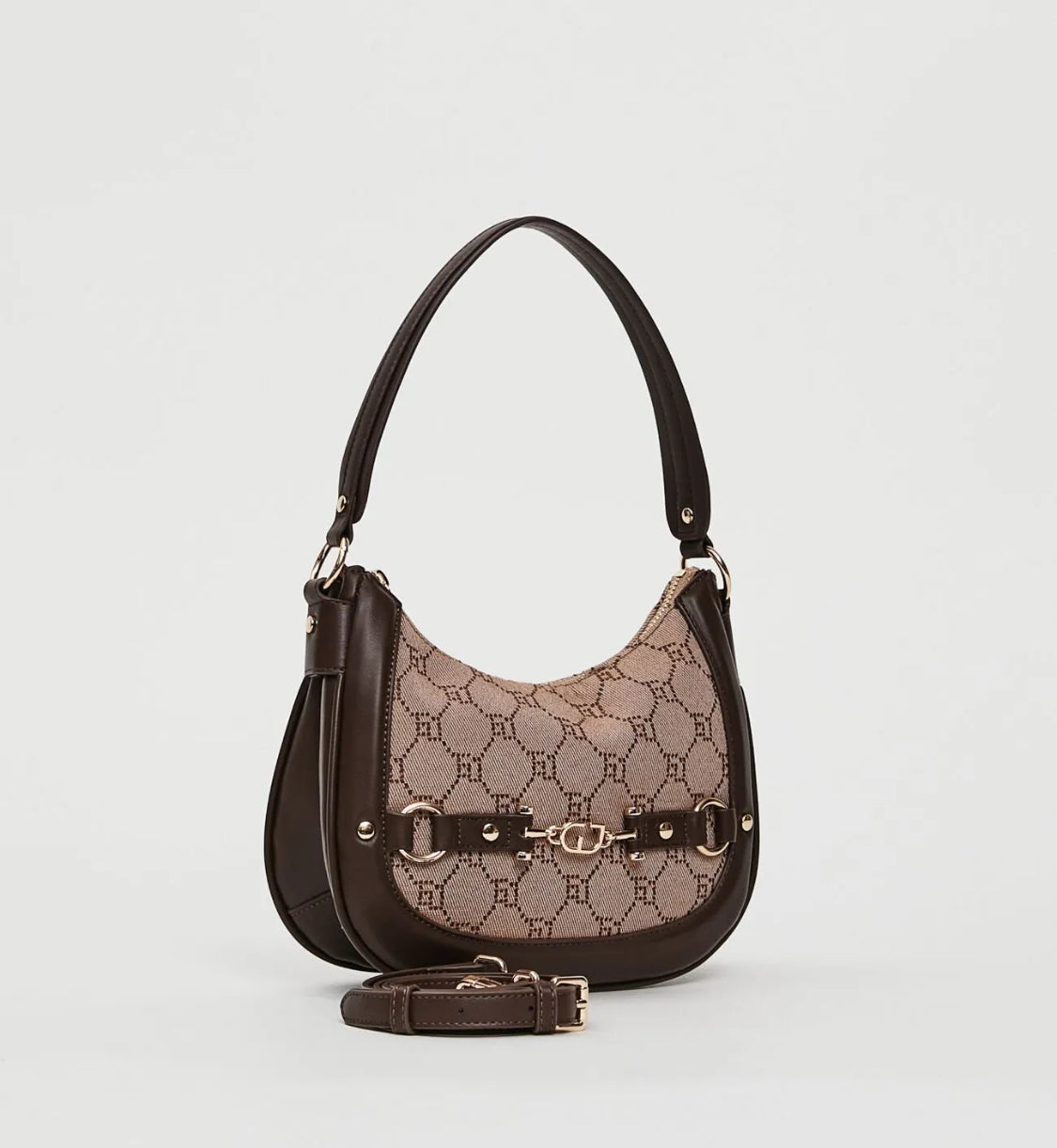 Gaudi Mini hobo bag with jacquard logo V5AI-12503