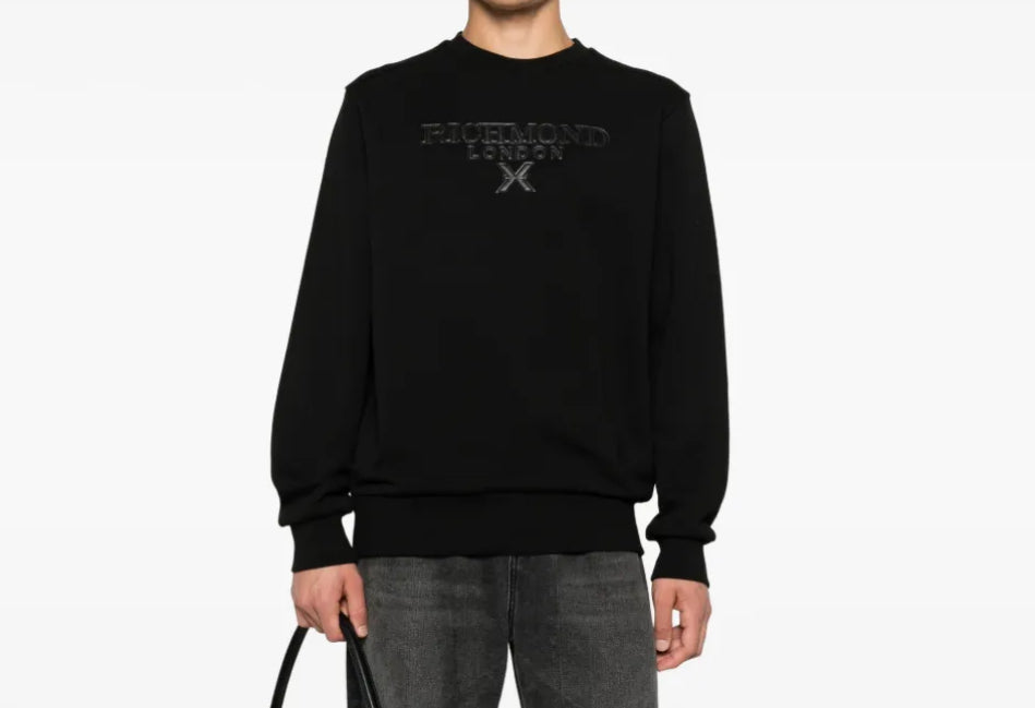 John Richmond X Logo-embroidered sweatshirt UMA25067FE