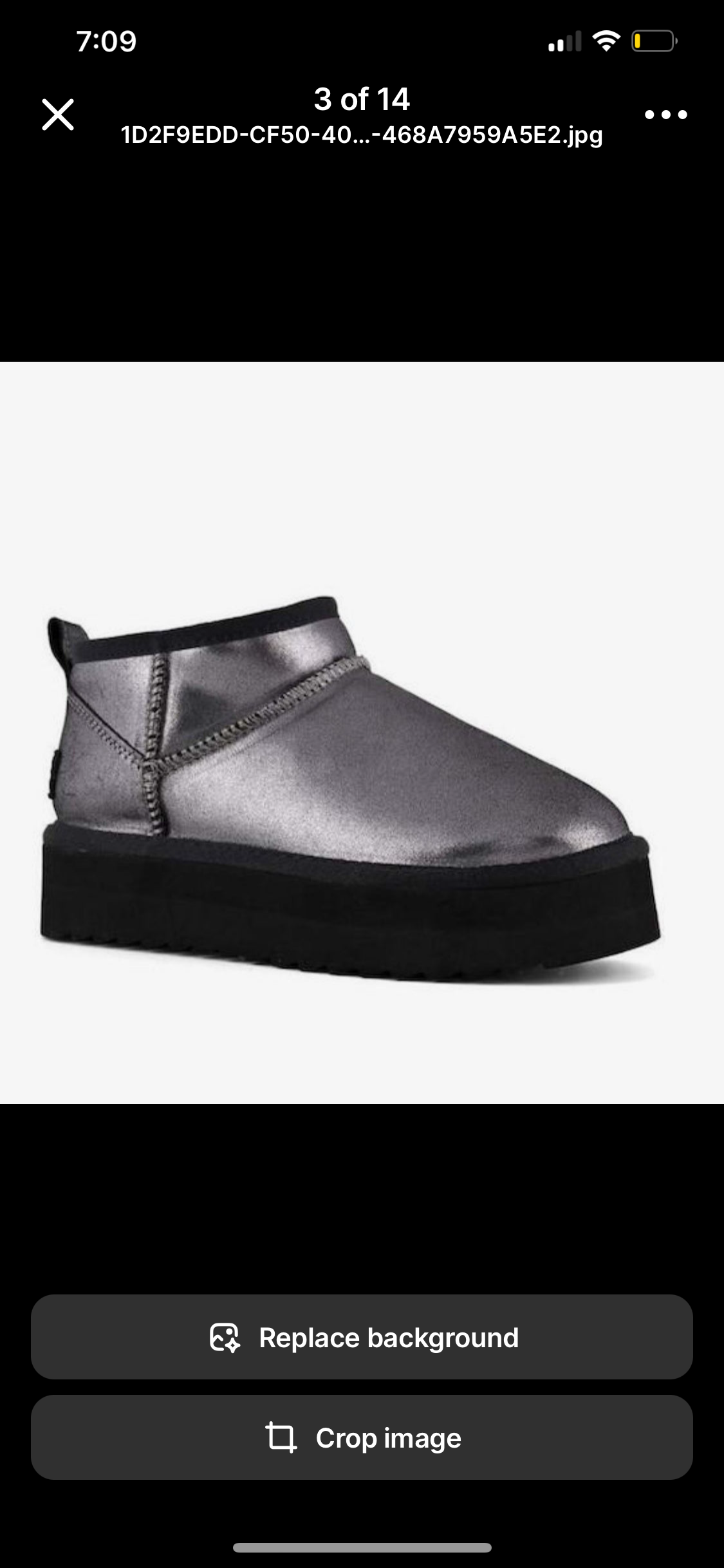 Colors of California Short boot in metal suede