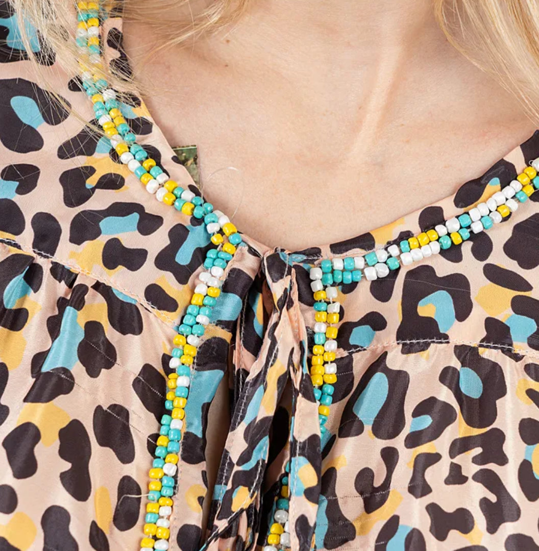 Isla Bonita animal print long dress 31811