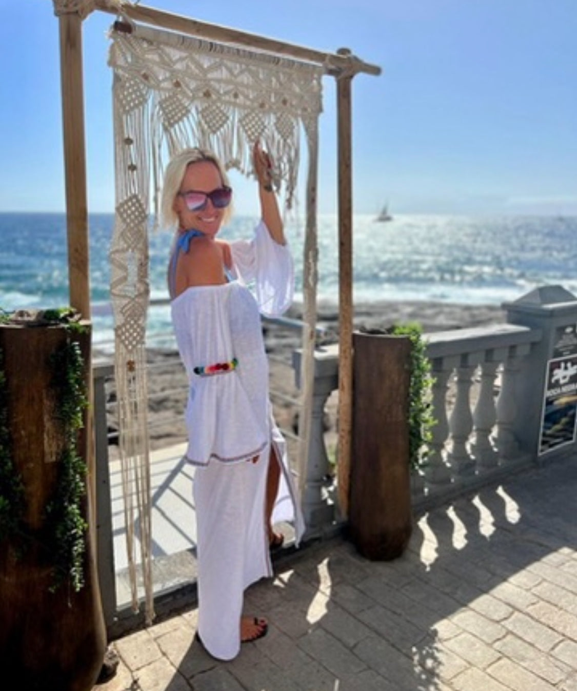 Pitusa White Beachwear Dress