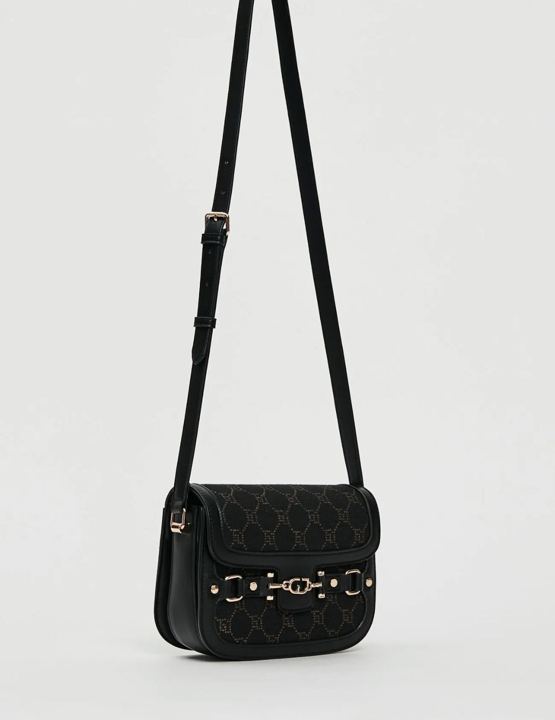 Gaudi Black mini crossbody bag with logo V5AI-12504