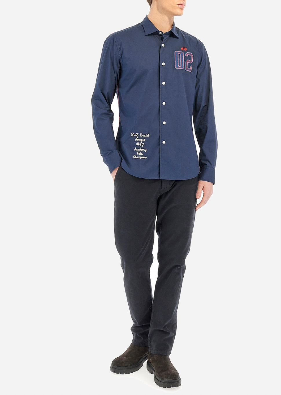 La martina MAN SHIRT POPLIN WMC300