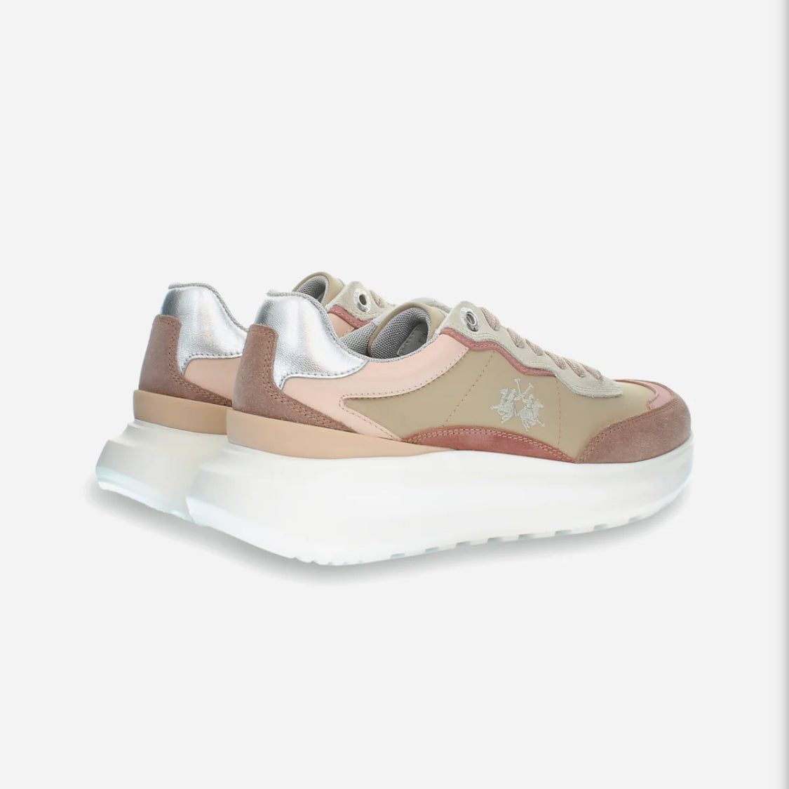 LA MARTINA WOMAN TRAINER IN SUEDE AND FABRIC