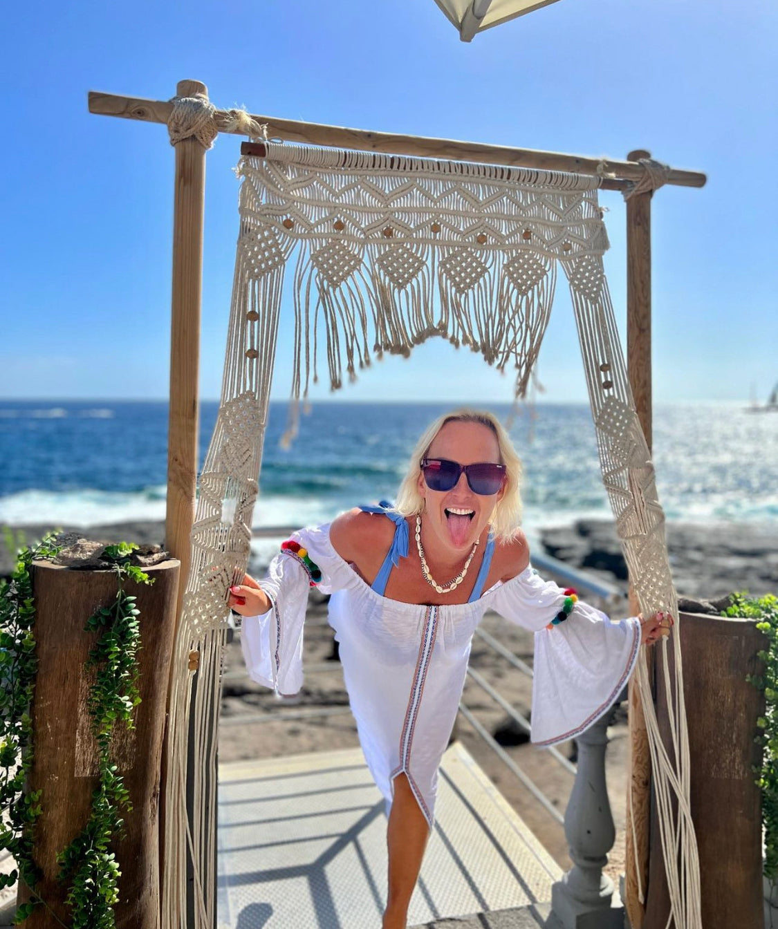 Pitusa White Beachwear Dress