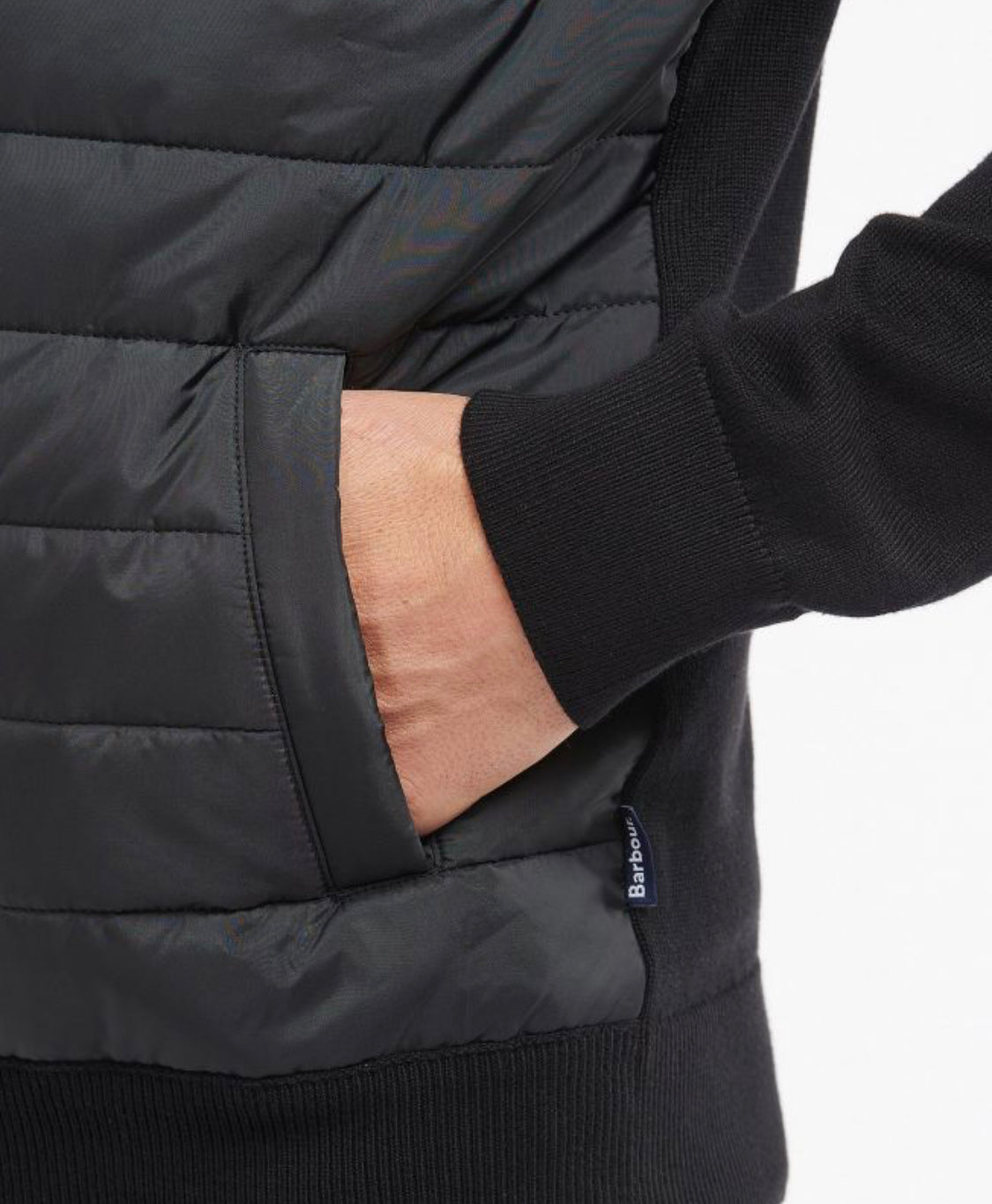 BARBOUR MAN CARN BAFFLE ZIP THRU SWEATER MKN1104