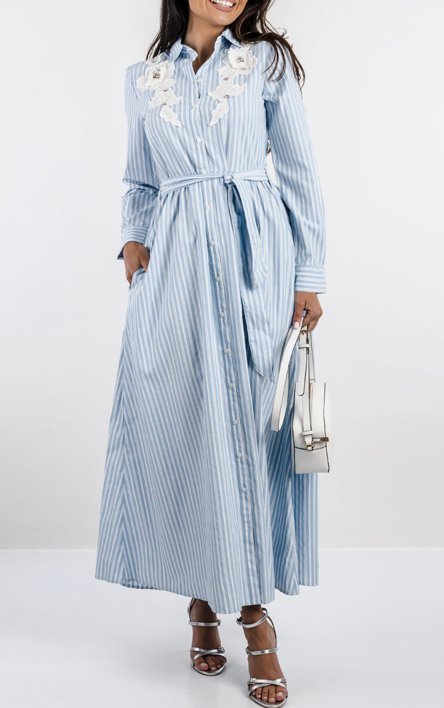 Gaudi women’s striped cotton dress 511FD15026