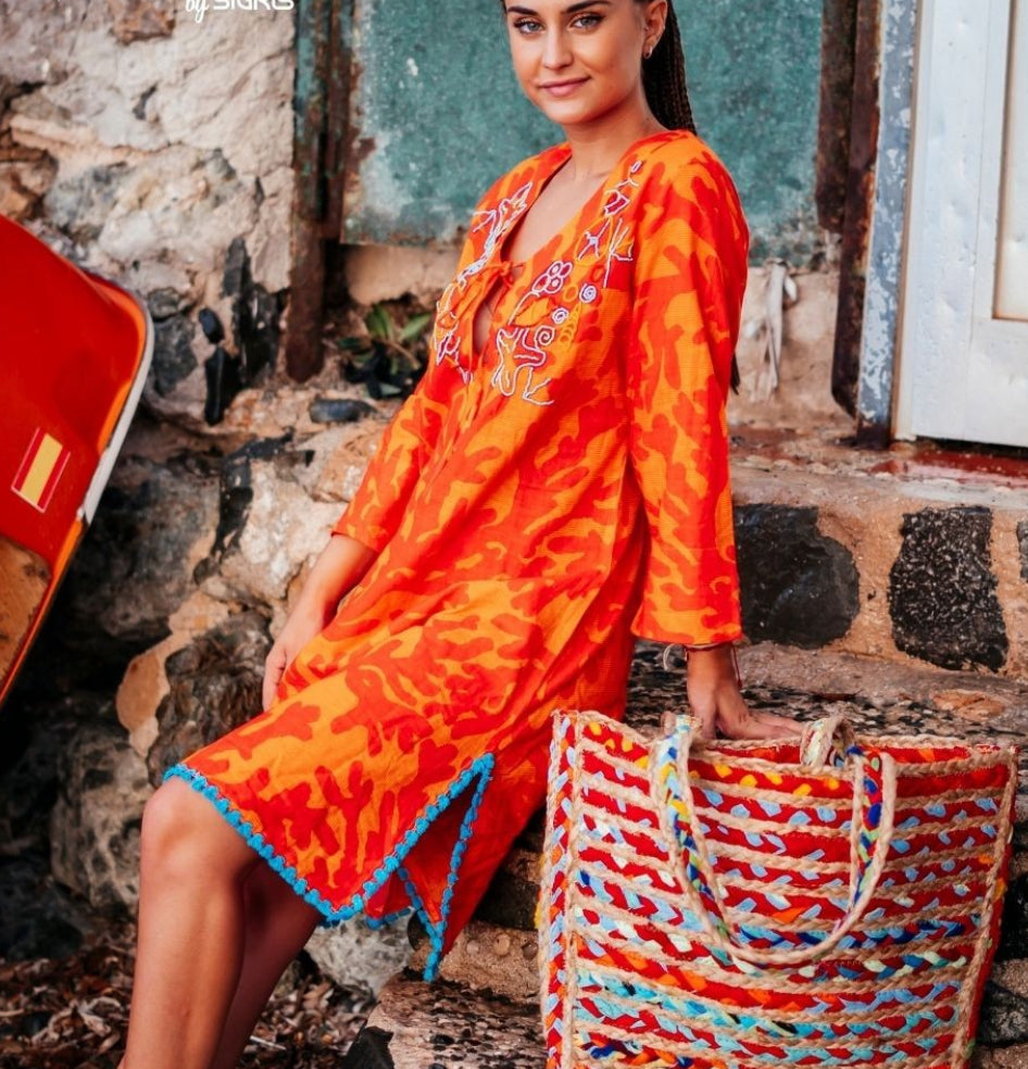 Isla Bonita Blue Summer Dress 26469