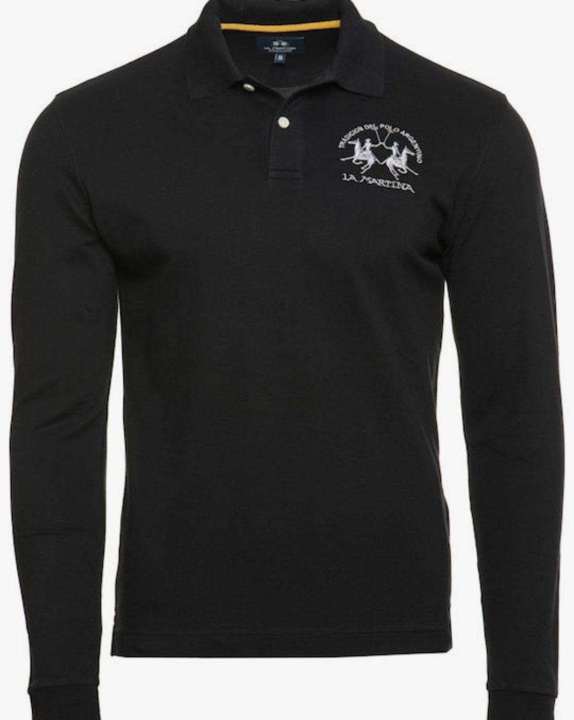 LA MARTINA MAN POLO BASIC LONG SLEEVE PIQUET STRETCH CCMP03