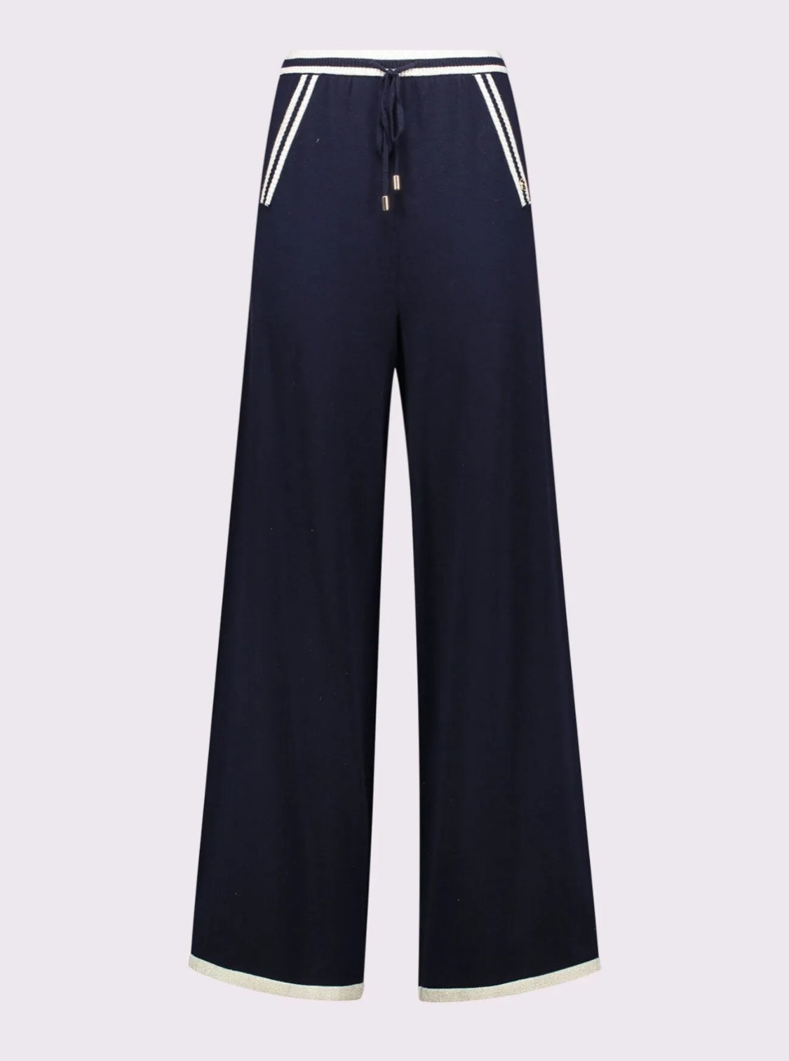GAUDI WOMEN’S DRAWSTRING YARN TROUSERS 521BD23001