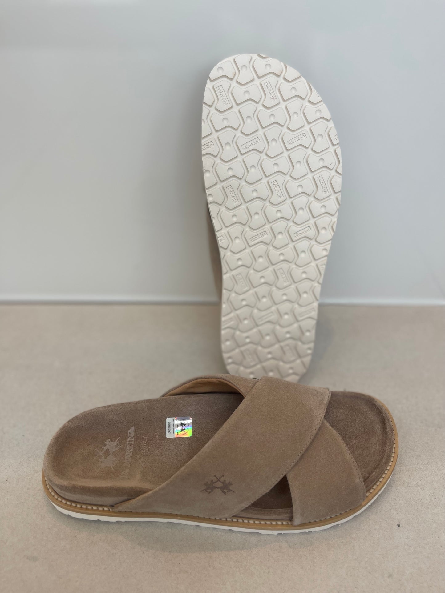 LA MARTINA MEN’S SUEDE SLIDES LFM261.120.1AO.1Y