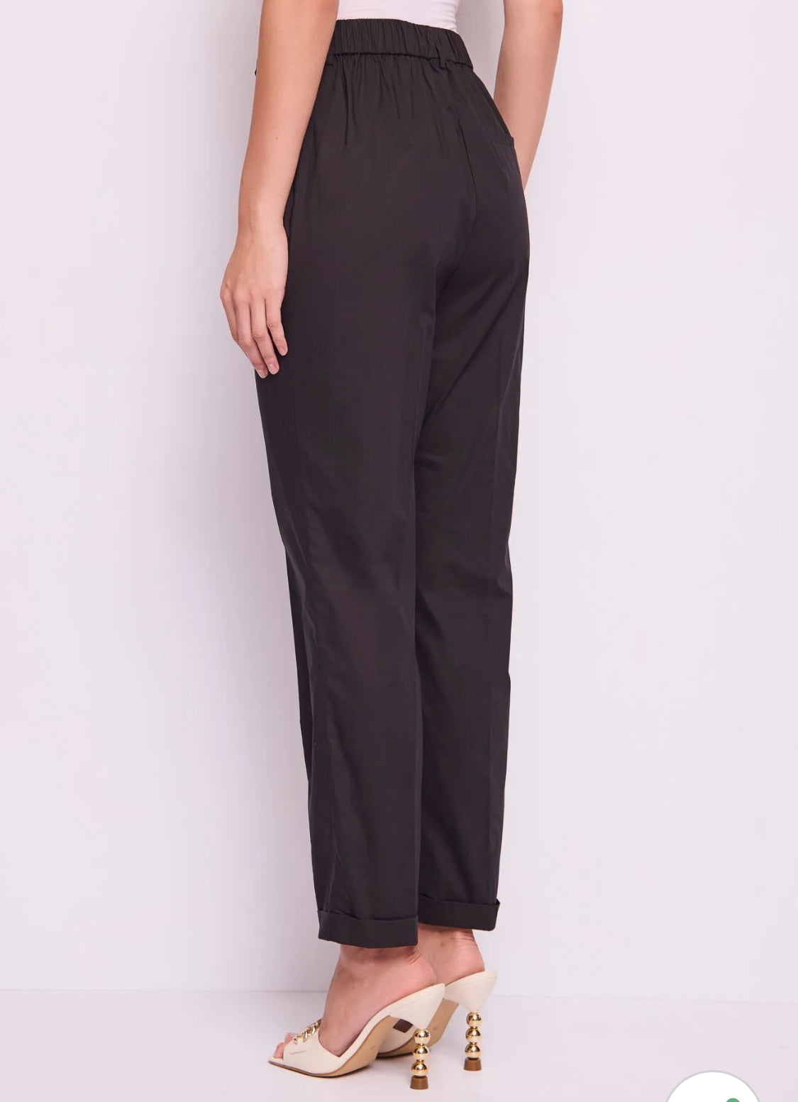Gaudi women’s black poplin trousers
