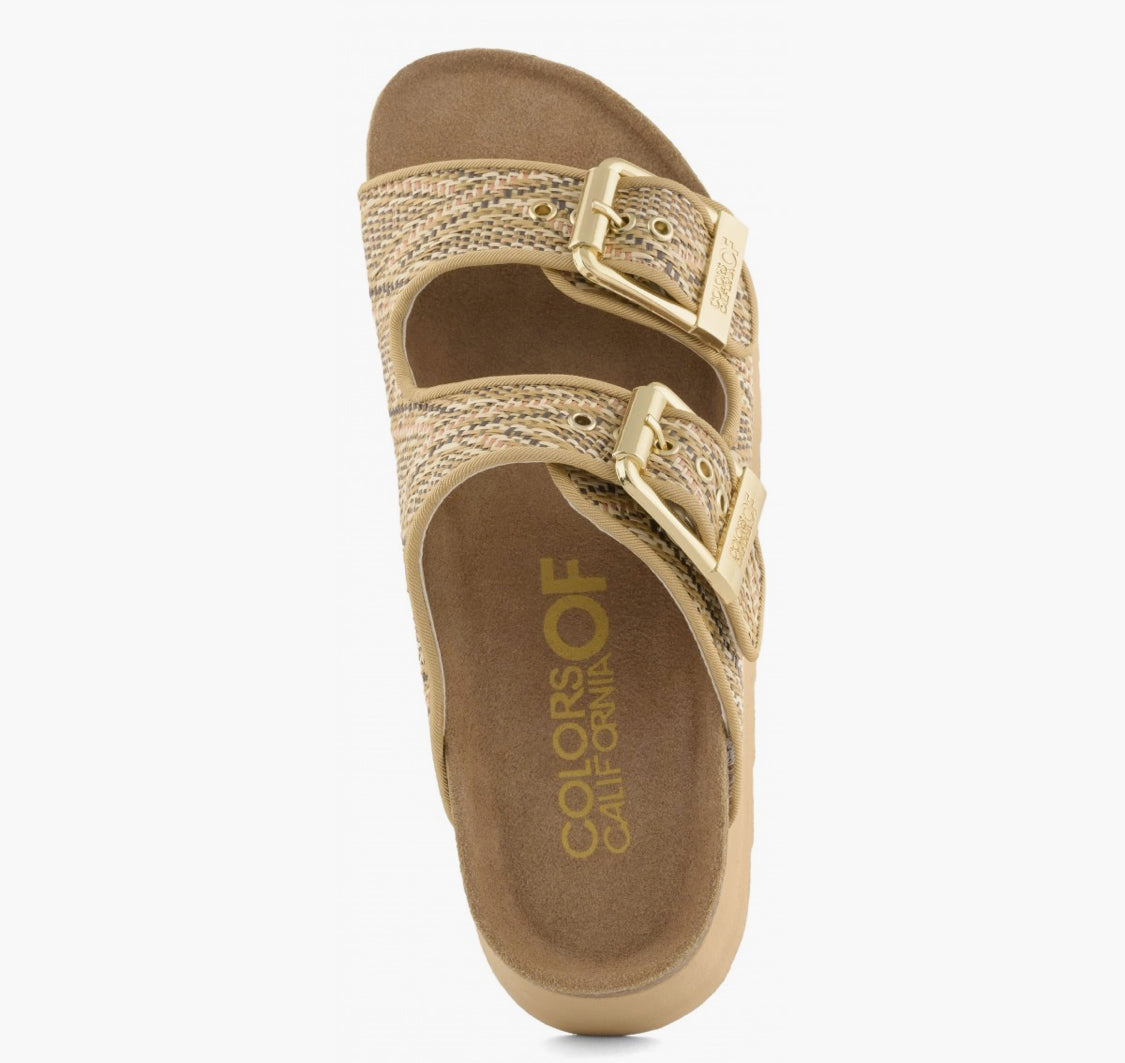 Colors of California Irvi RAFFIA PLATFORM HC.