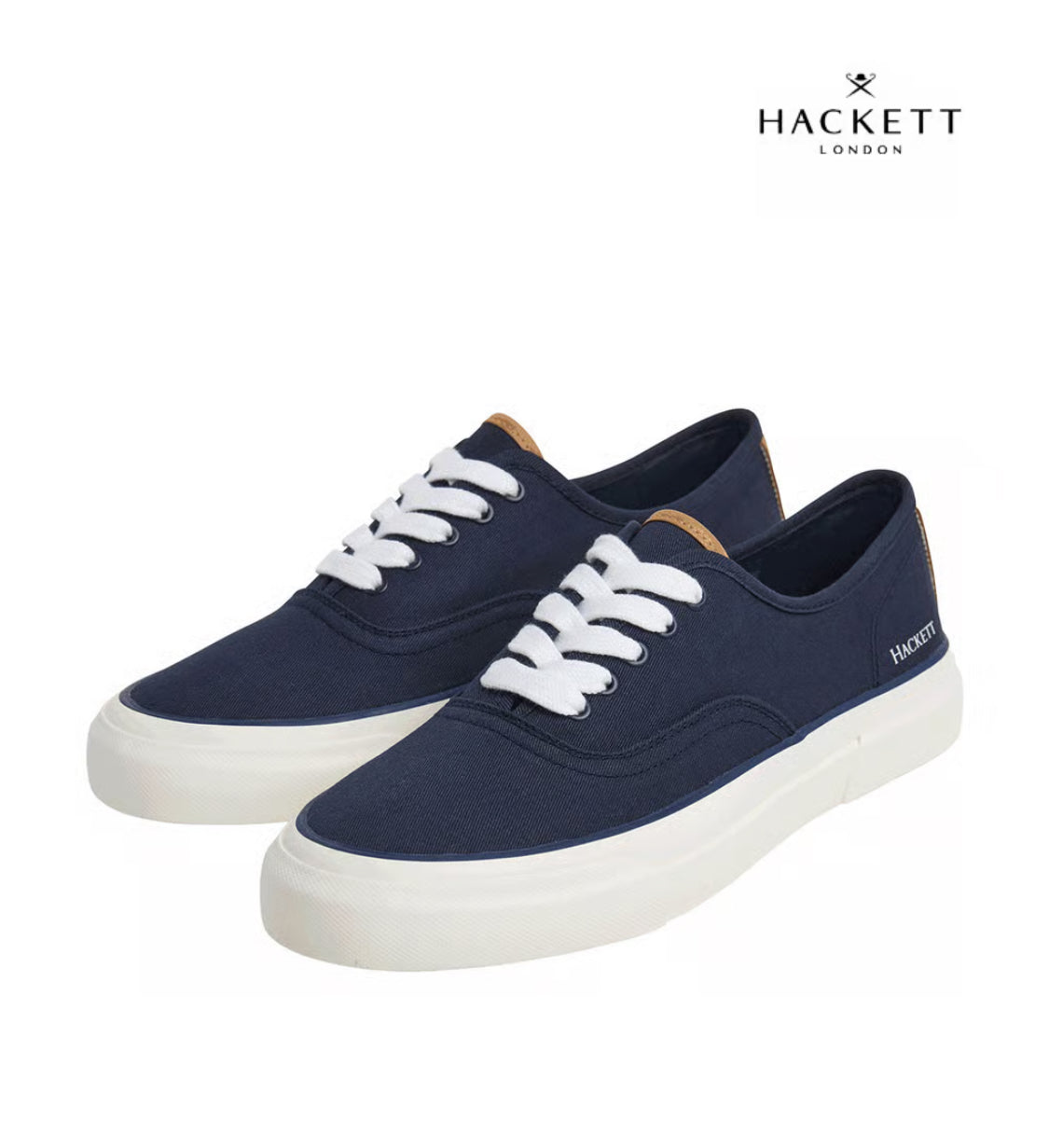 HACKETT MAN BLAKE SMART SHOES NAVY BLUE & WHITE