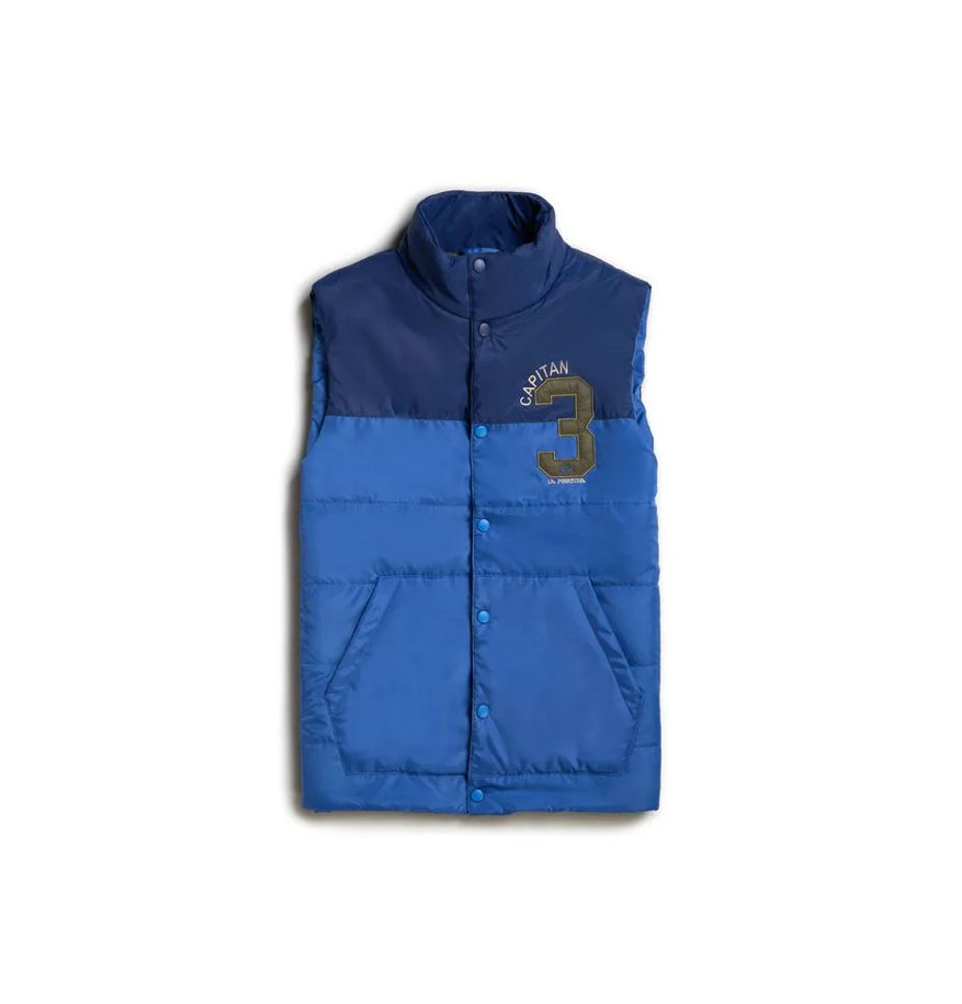 LA MARTINA MAN OUTDOOR VEST NYLON UMO303 GILET Number 4 on breast