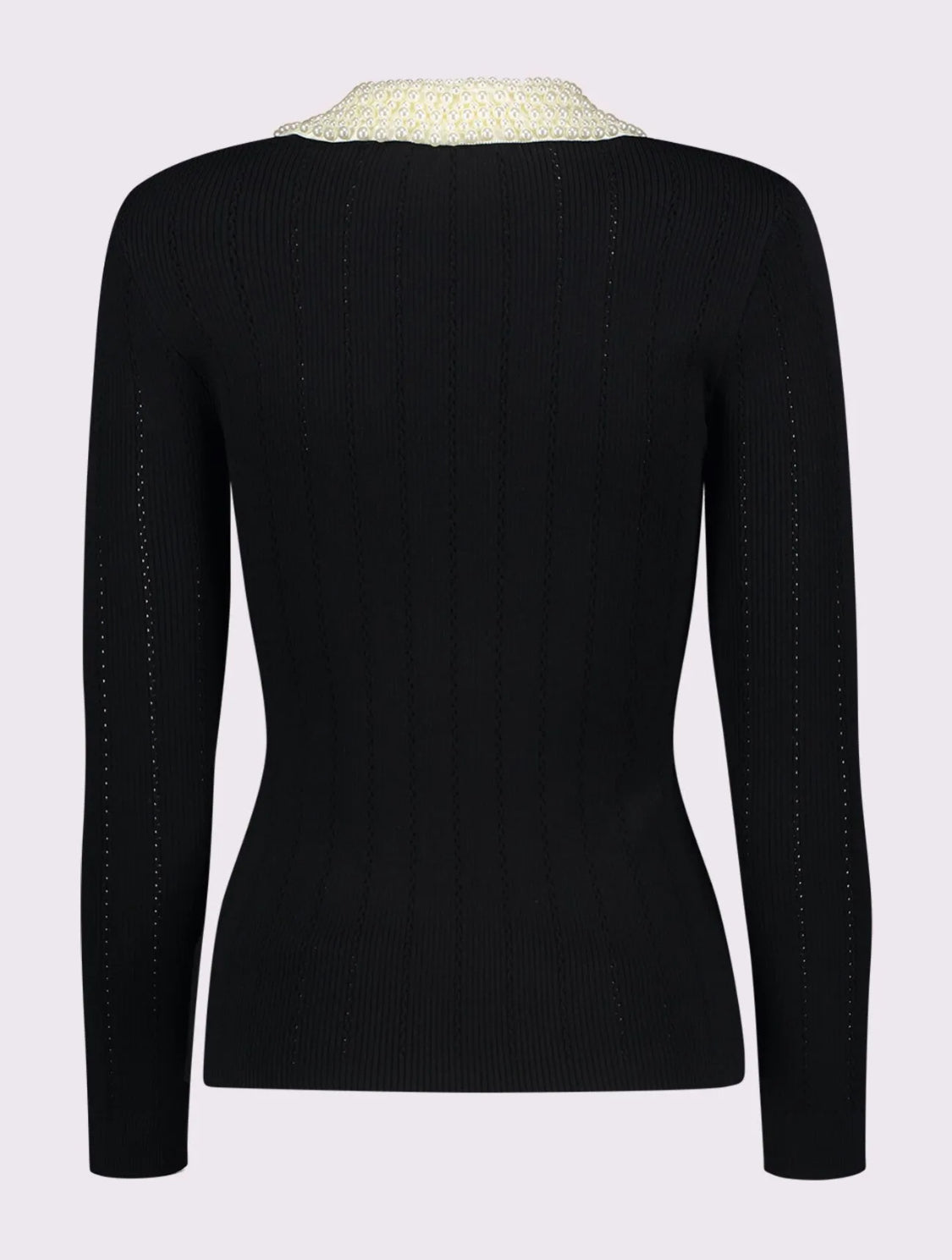 Gaudi Women's polo shirt in yarn with jewel buttons 521FD53035