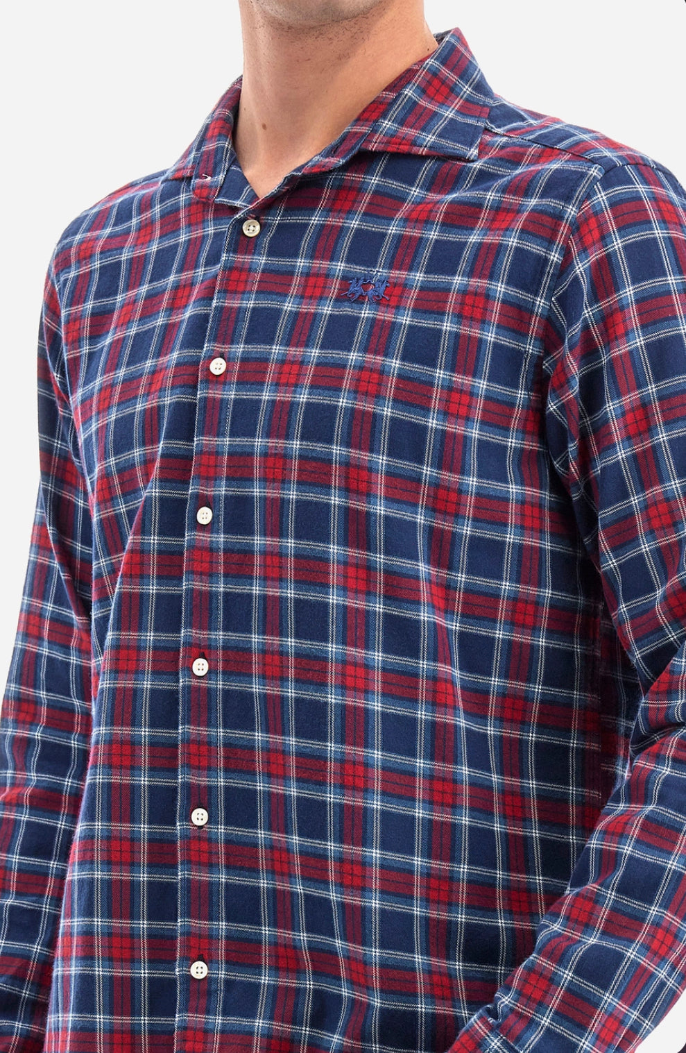 LA MARTINA MAN LONG SLEEVES CHECKED SHIRT WMC030 61%