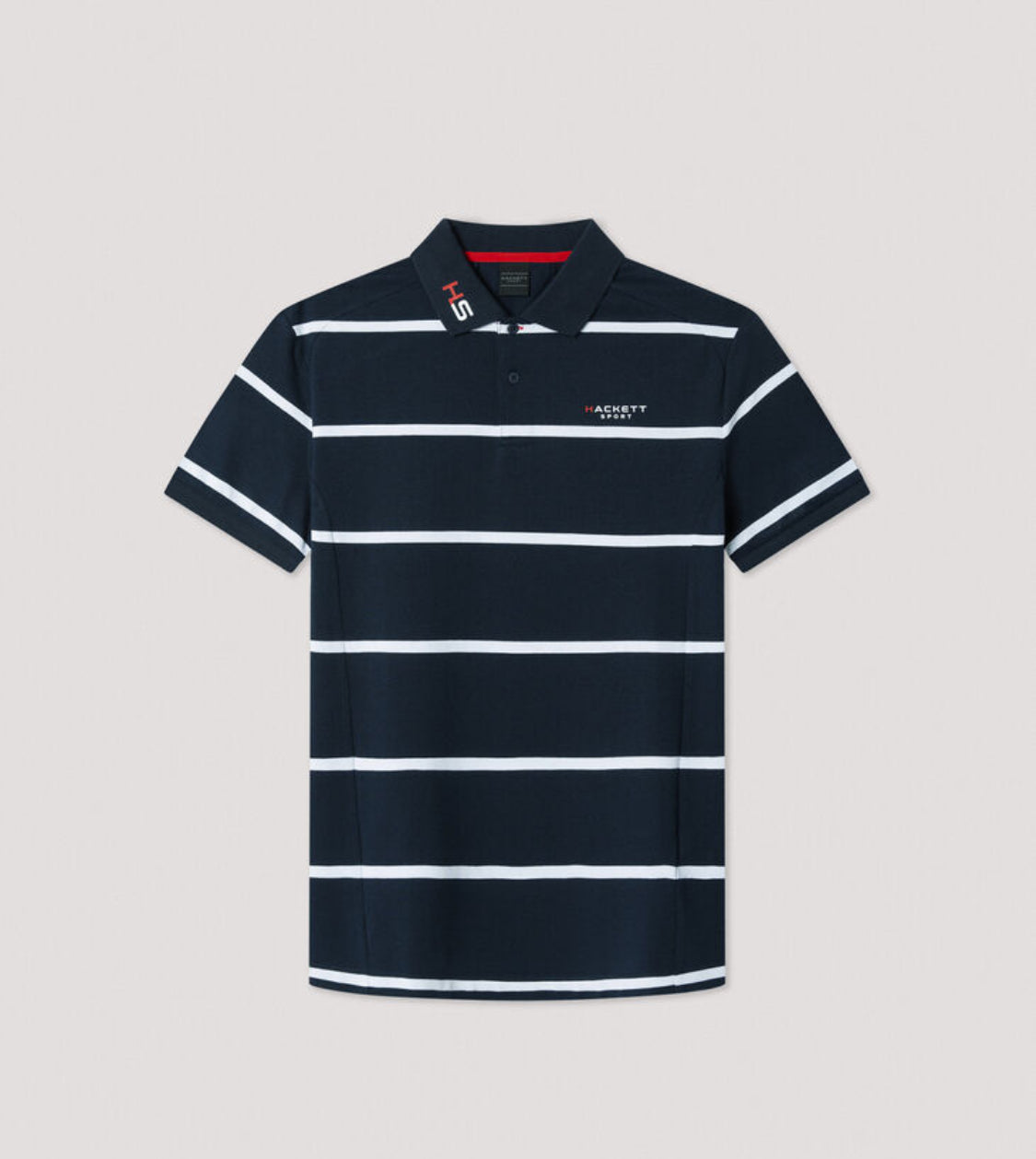 HACKETT CLASSIC FIT SHORT SLEEVE STRIPED POLO