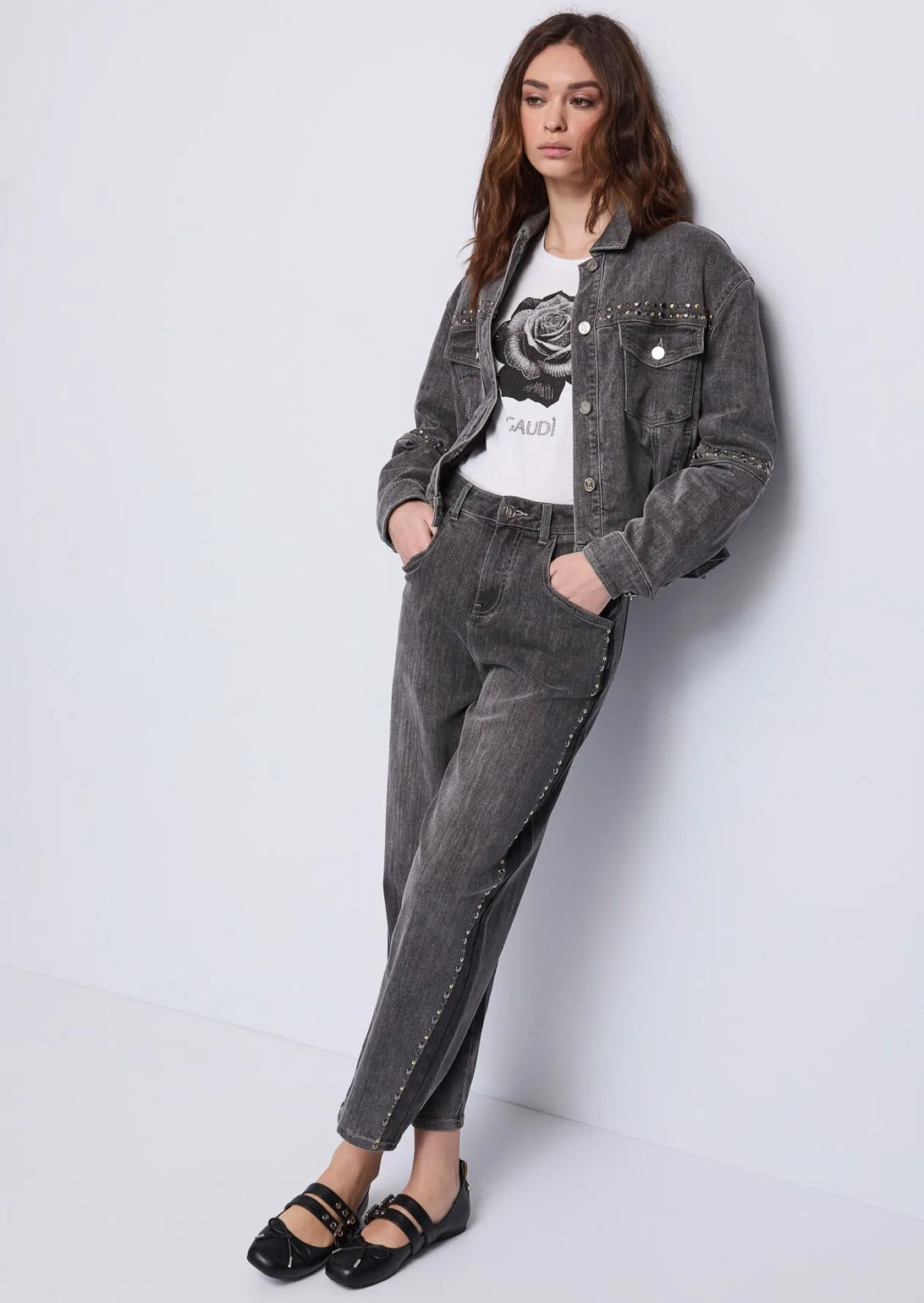 Gaudi women’s used cotton denim jacket