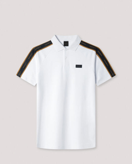 HACKETT CLASSIC FIT SHORT SLEEVE TAPE POLO HM563406