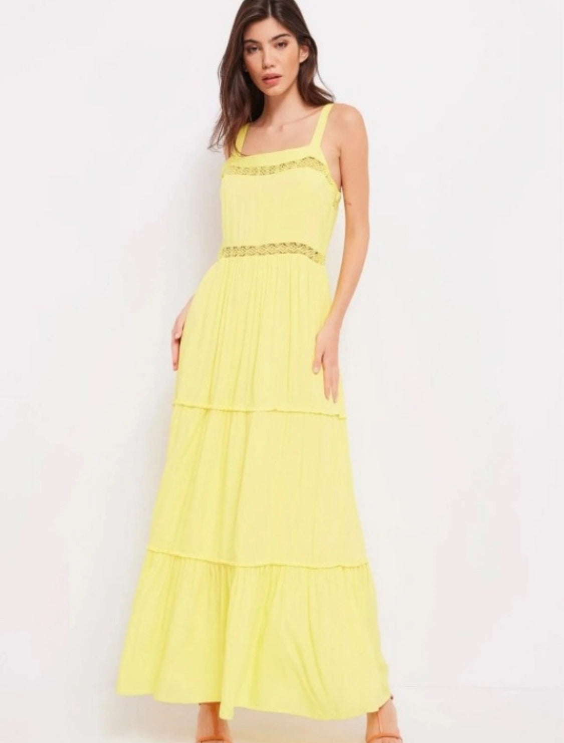 GAUDI WOMAN LONG DRESS YELLOW 411BD15010