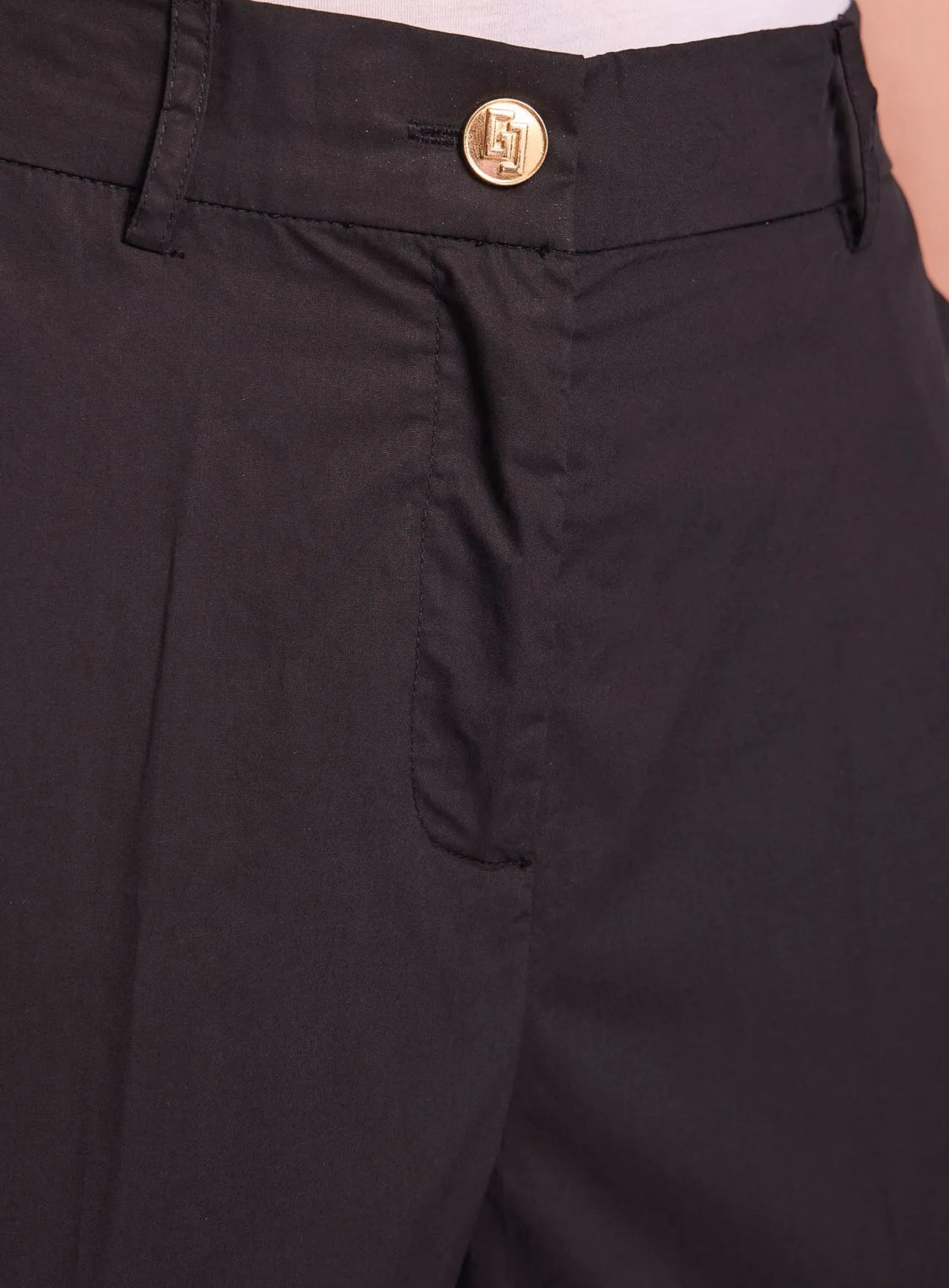 Gaudi women’s black poplin trousers