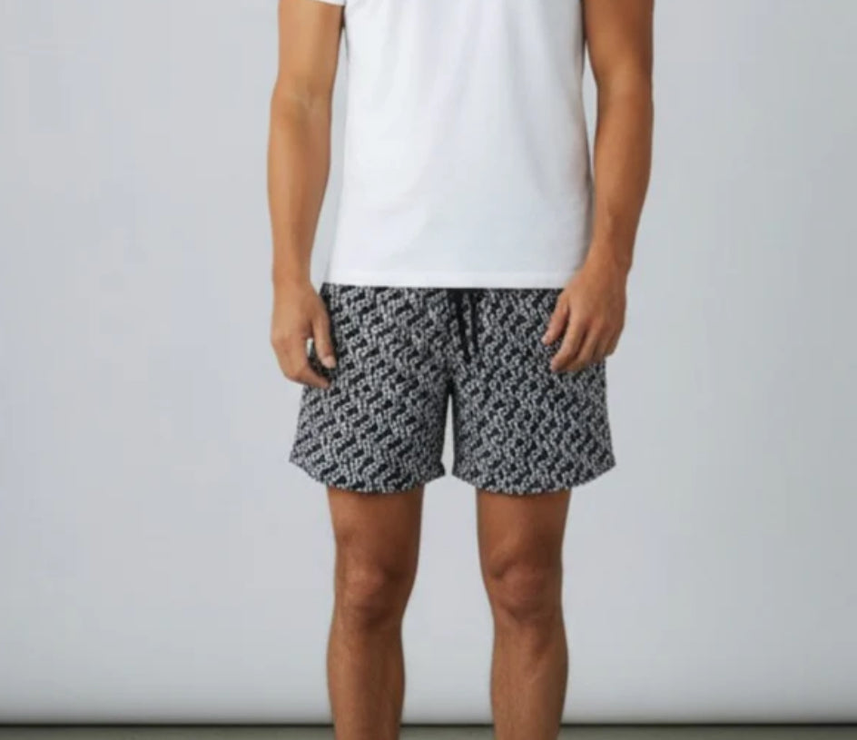 RICHMOND X SWIMSUIT with all- over monogram and iconic identity UMP26293