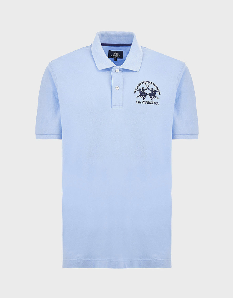 LA MARTINA MAN Regular fit polo shirt in stretch cotton piquet- Miguel MAB001