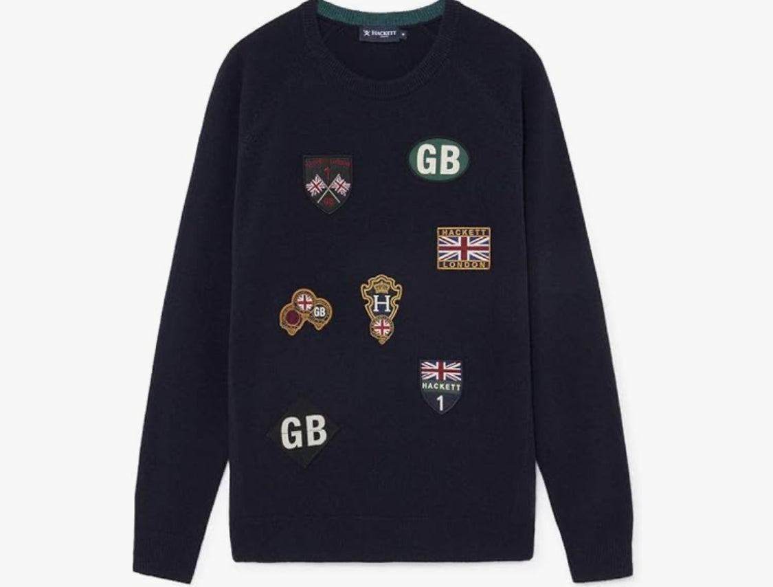 HACKETT LONDON LAMBSWOOL CREW NECK HM702567 60%