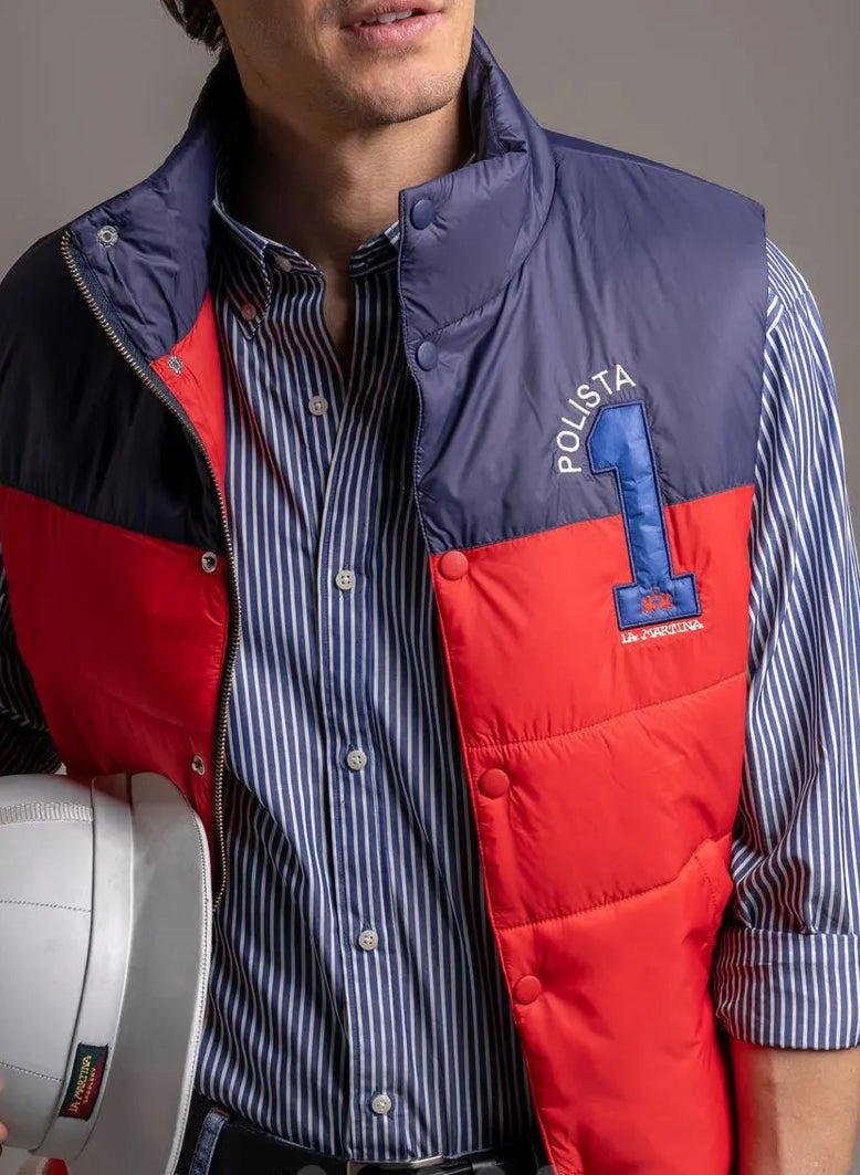 LA MARTINA MAN OUTDOOR VEST NYLON UMO303 GILET