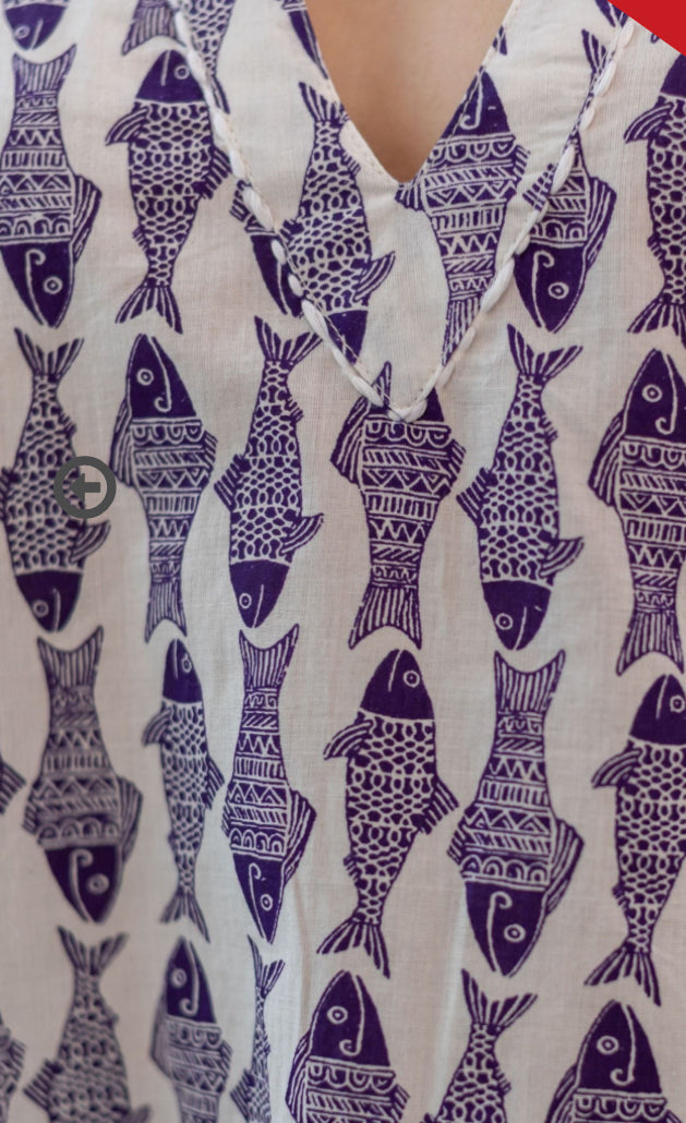 ISLA BONITA FISH DRESS KAFTAN 32192