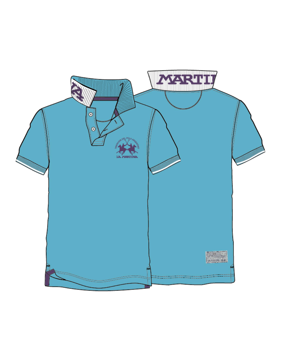 LA MARTINA MAN REGULAR FIT POLO SHIRT PIQUET MAP001
