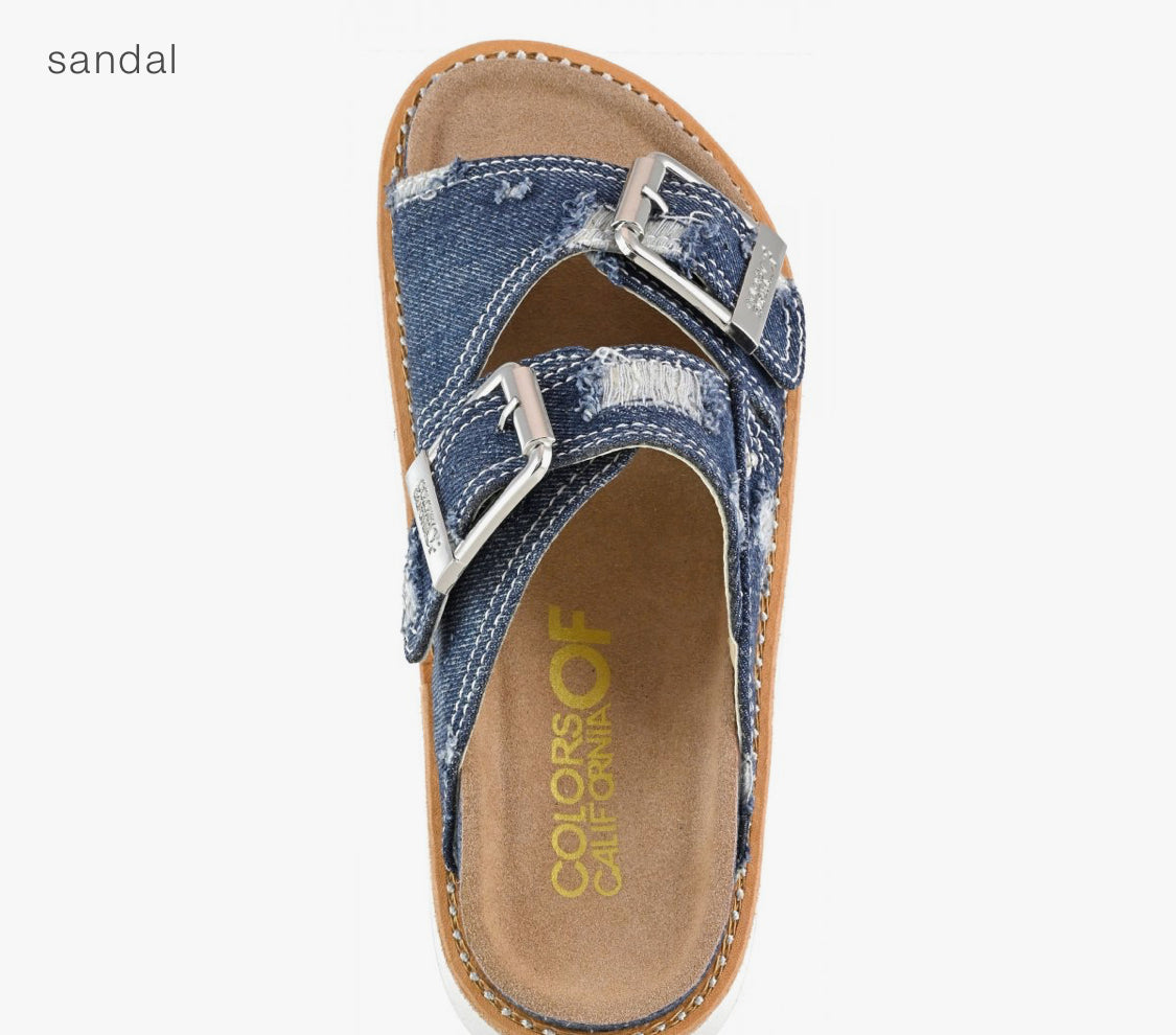 Colors of California DENIM LOOK SANDAL
