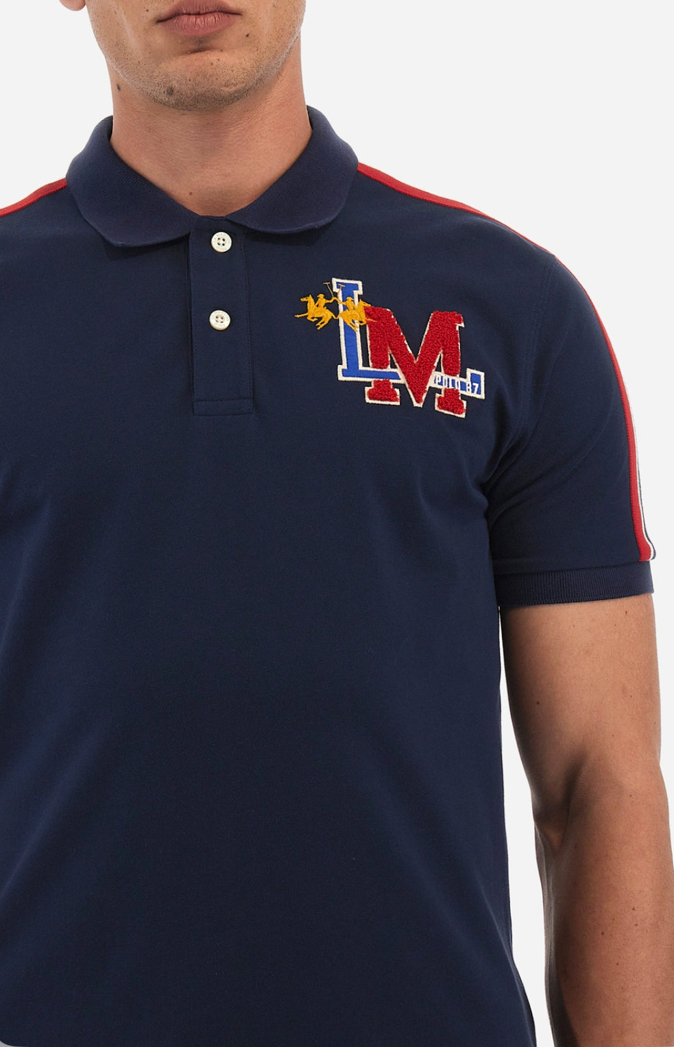 La Martina MAN POLO PIQUET STRETCH WMP303