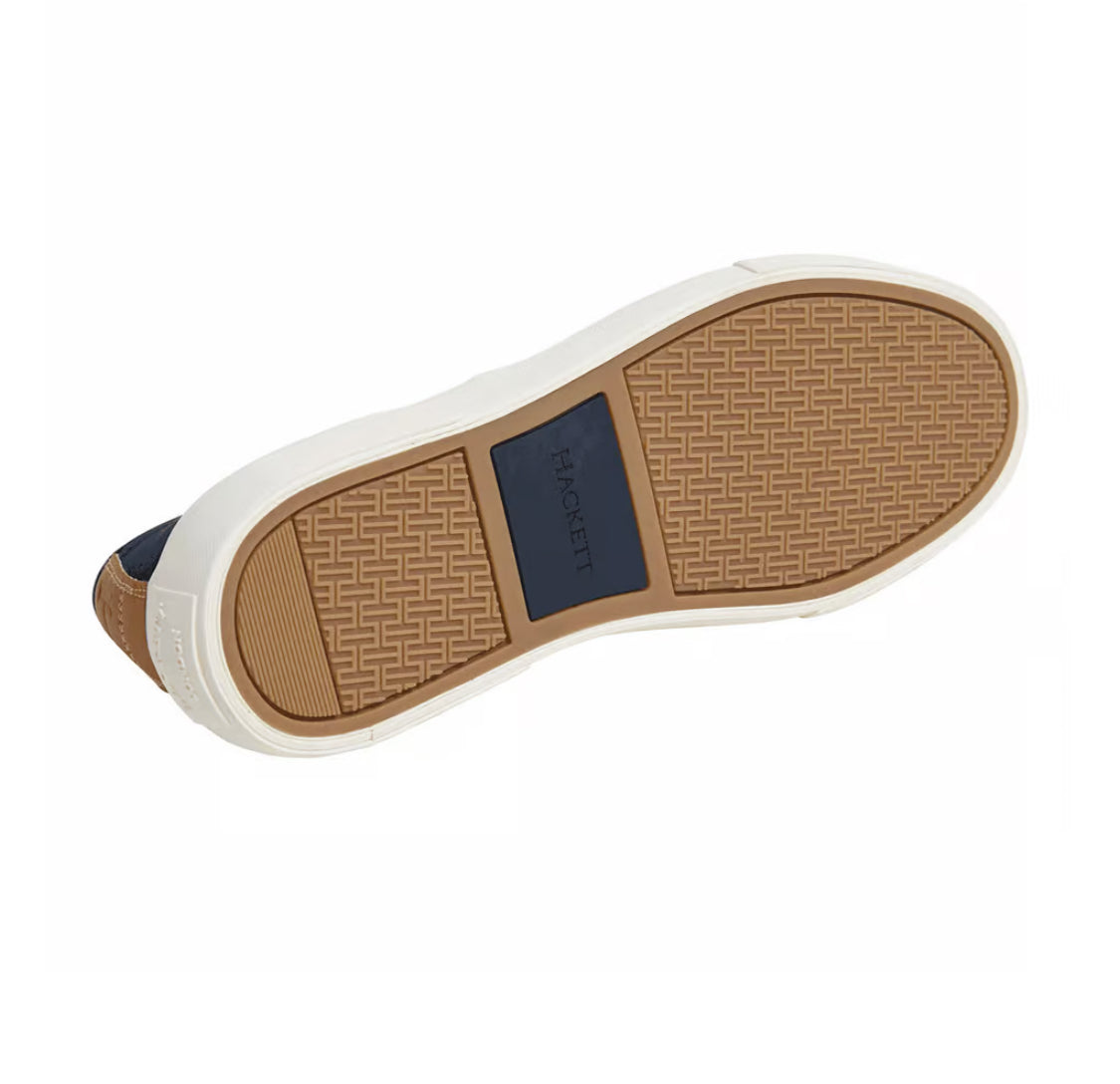 HACKETT MAN BLAKE SMART SHOES NAVY BLUE & WHITE