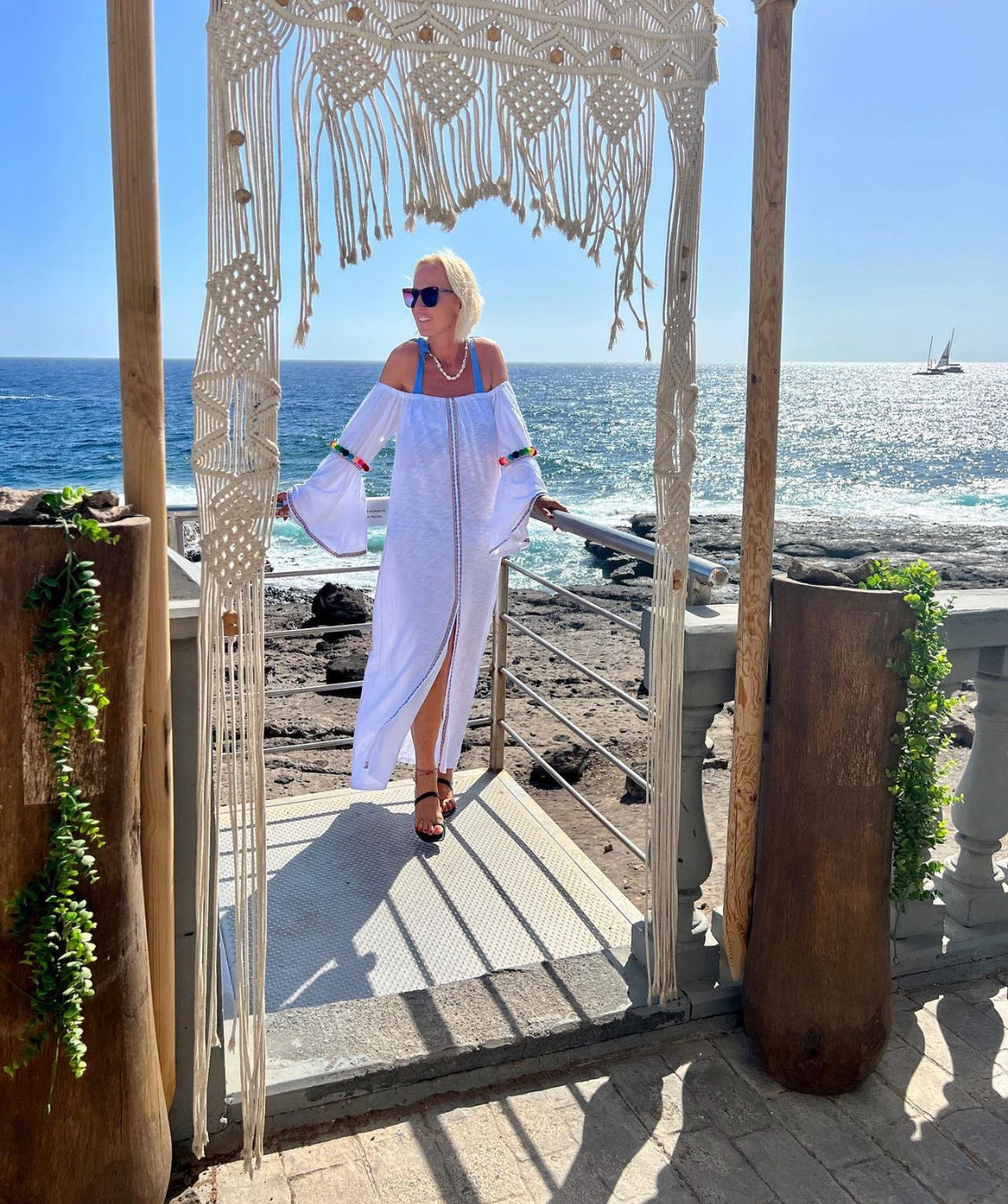 Pitusa White Beachwear Dress