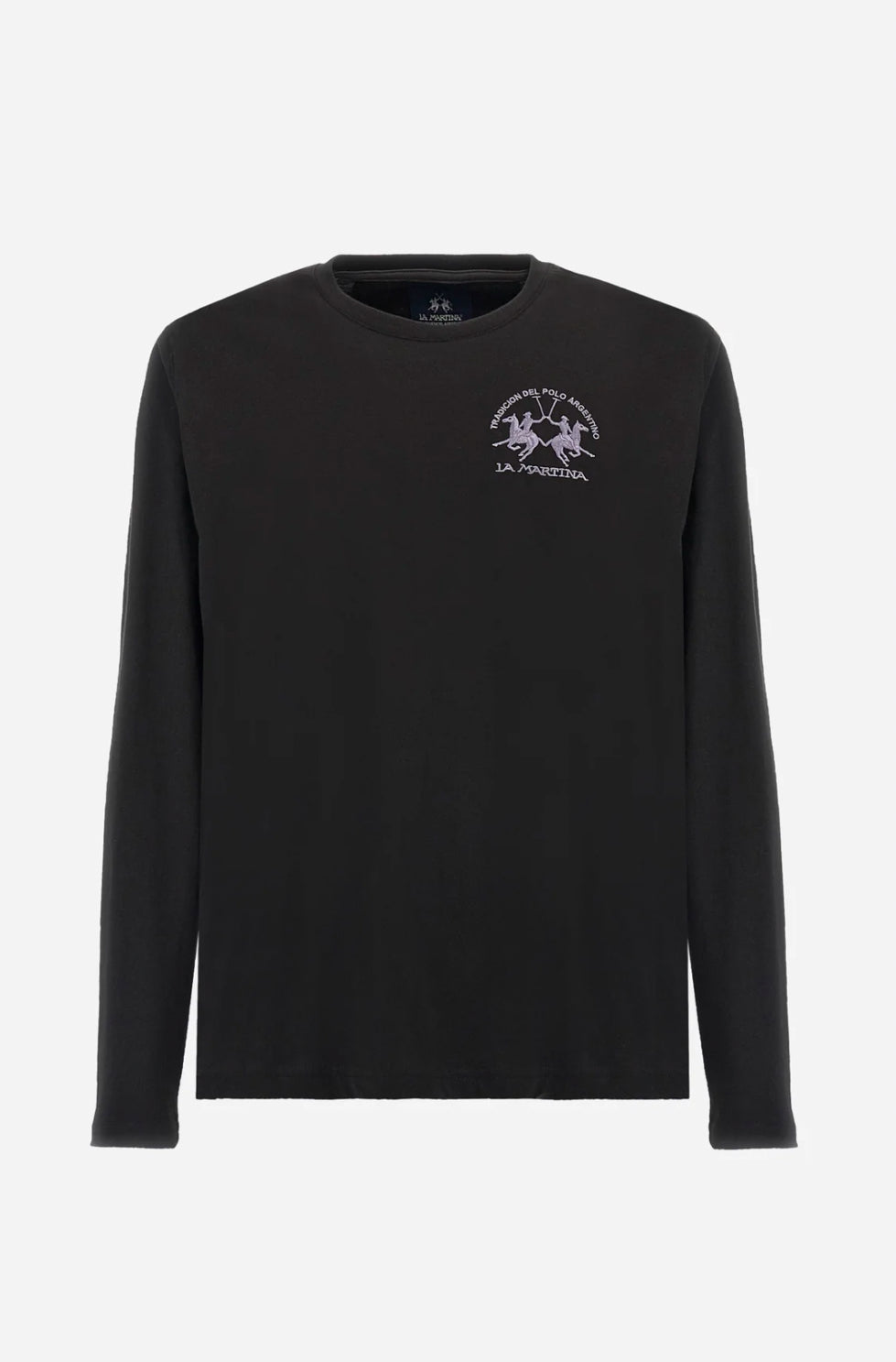 LA MARTINA MAN BASIC T-SHIRT LONGSLEEVE COTTON ZMR003