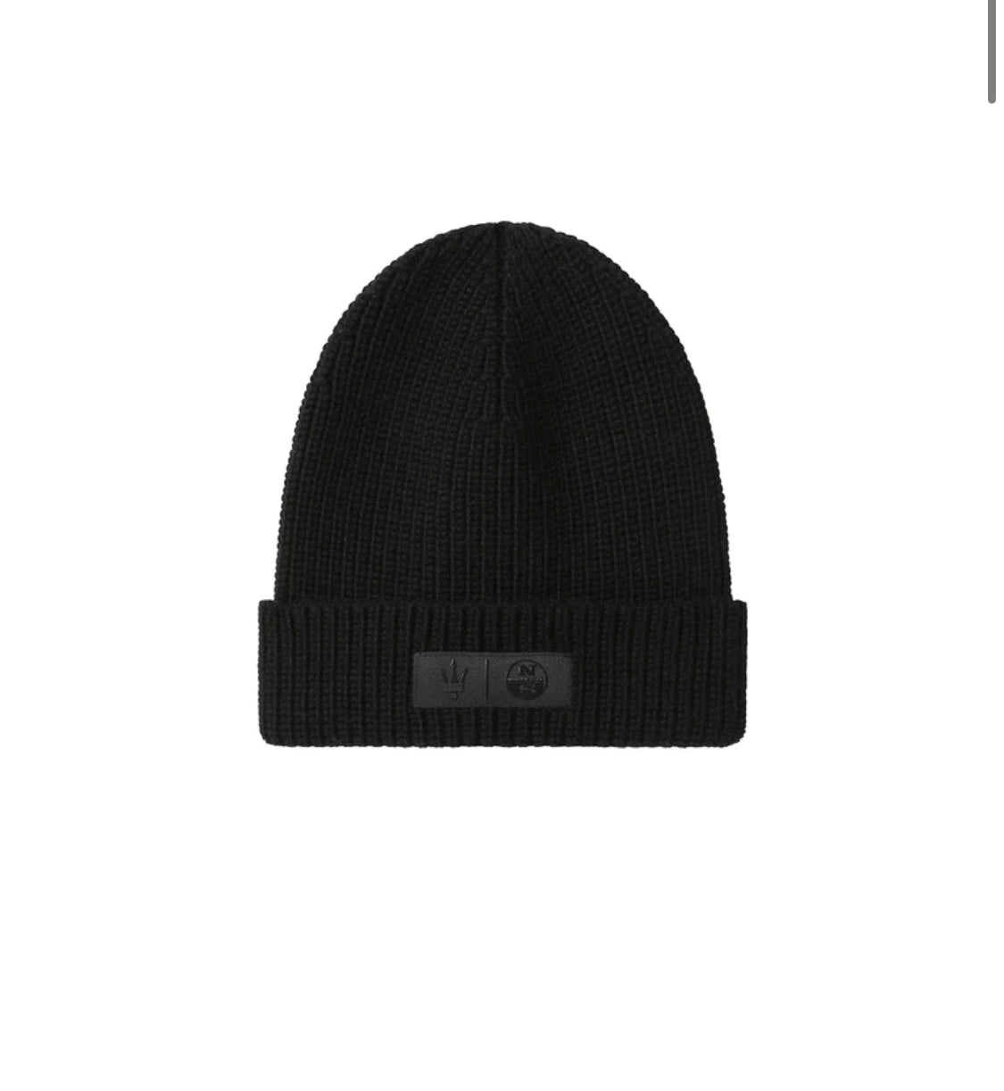 MASERATI MERINO WOOL BEANIE BLACK 457004