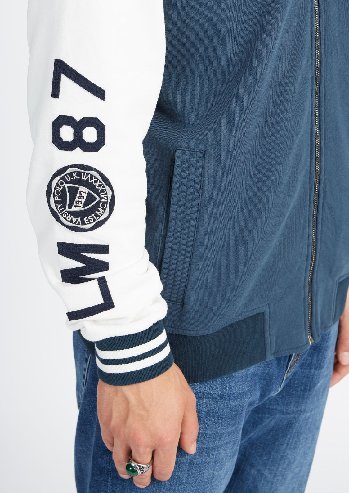 LA MARTINA MAN FULL ZIP CARDIGAN