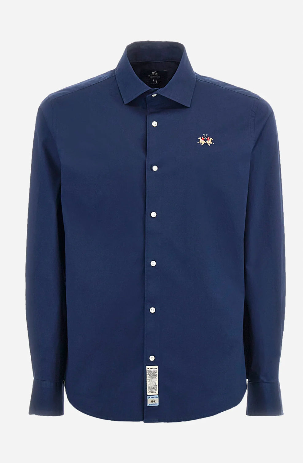 LA MARTINA MAN BASIC CARRY OVER SHIRT POPLIN Small Logo ZMC002