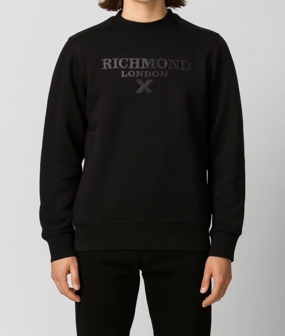 John Richmond X Logo-embroidered sweatshirt UMA25067FE