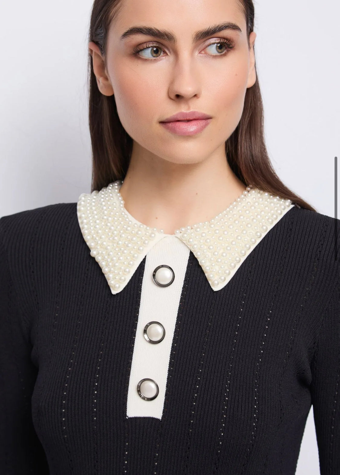 Gaudi Women's knitted polo dress 521FD13007