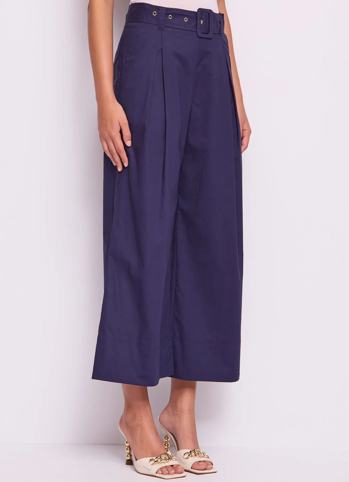 GAUDI WOMEN’S blue cotton trouser 511FD25010