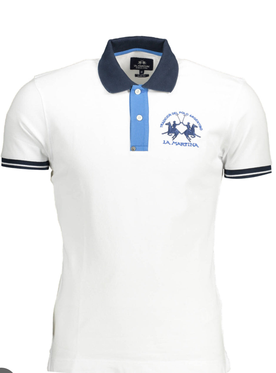 La Martina man piquet polo t-shirt TMP005