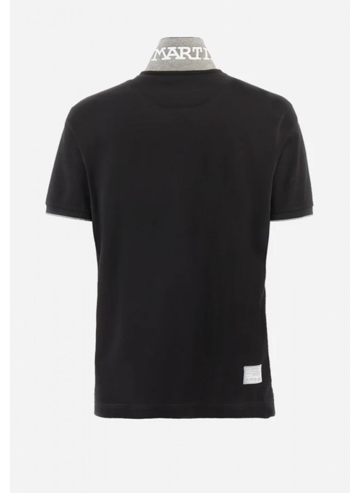 La Martina man BASIC Polo Neck T-Shirt BLACK CCMP01