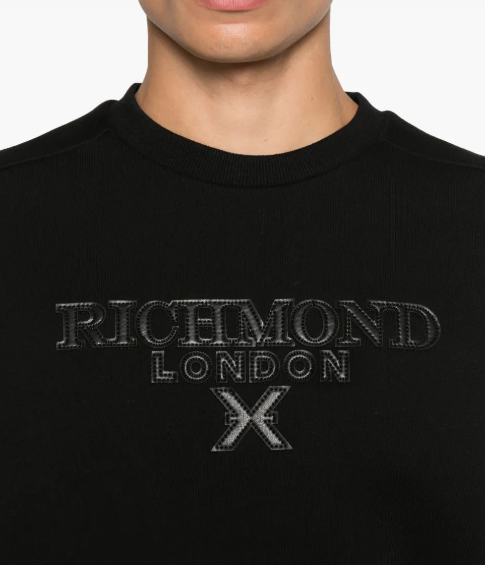 John Richmond X Logo-embroidered sweatshirt UMA25067FE